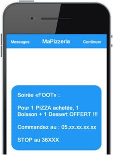 Exemple SMS commercial